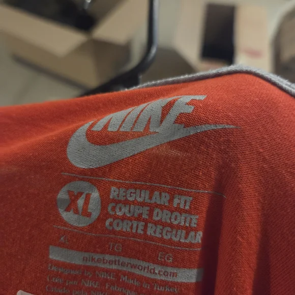 Nike Men's Red Tee with Graphic Design - Picture 3 of 3